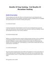 Benefits Of Stop Smoking - Feel Benefits Of discontinue Smoking