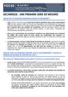 Sécheresse : Une première série de mesures