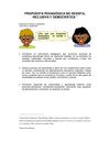 Principios y definiciones de la propuesta pedagógica