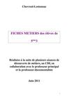 Fiches métiers des élèves de 5ème 3