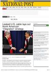 LEAKED U.S. CABLE LAYS OUT NORTH AMERICAN ‘INTEGRATION’ STRATEGY (National Post, 2 June 2011)
