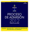 Admisión 2012 Ues del CRUCH