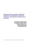 Derechos humanos y políticas educativassa