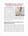 Medical Billing Services can help you Streamline Your Revenue Cycle