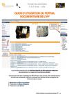 GUIDE D'UTILISATION DU PORTAIL DOCUMENTAIRE