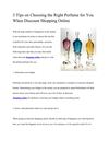 3 Tips on Choosing the Right Perfume for You When Discount Shopping Online