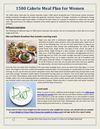 1500 Calorie Meal Plan For Women Powerful Tips