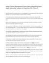 Fisher Capital Management News: Steve Jobs pitches new Apple 'spaceship' campus to Cupertino City Council
