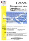 Licence Management des Entreprises - 