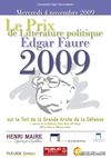 Prix Edgar Faure 2009