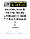 Bose Companion 5: Where to Find the Great Deals on Brand New Bose Companion 5