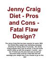 Jenny Craig Diet - Pros and Cons - Fatal Flaw Design