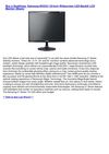 Computers & Accessories - Samsung BX2331 23-Inch Widescreen LED-Backlit LCD Monitor (Black)