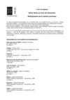 L'art en lettres, bibliographie de la section jeunesse
