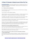 10 Ways To Generate A Steady Income Online Part Two