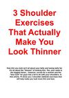 3 Shoulder Exercises That Actually Make You Look Thinner