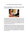 Lose Weight by Joining a Weight Loss Program