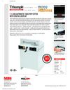 Triumph 4350 Automatic Stack Paper Cutter with Digital Display Spec Sheet