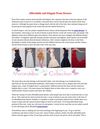 Affordable and Elegant Prom Dresses