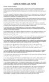 LISTA DE TODOS LOS PAPAS y breve reseña histórica