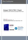 Pass AVAYA 132-S-720.1 Exam