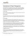 Introduction to Project Management
