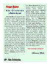 São Cristóvão o Bairro da Vez - Por: Adriana Melo - Revista UP - São Cristóvão 