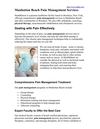 Manhattan Beach Pain Management Services