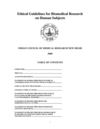 ethical guidelines for biomedical research in human subjects