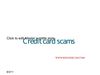 Credit card scams
