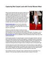 Capturing Red Carpet Look with Formal Women Wear