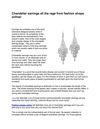 Chandelier earrings all the rage from fashion shops online!