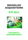 livret nouvelles acquisitions - été 2011