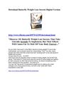 Download Butterfly Weight Loss Secrets Digital Version