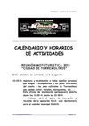 KOMANDO AMIMOTO 2011 - Horario y Actividades "Ciudad de Torremolinos"