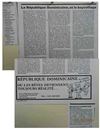 EUGENIO MATOS GOMEZ, HIS ARTICLE ABOUT HAITIANS IN THE DR. PUBLISHED IN MONTREAL, CANADA. 1989. PRESS VOYAGES...