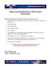 How to Unlock Optus Australia Blackberry 8310