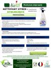 Nettoyant vitres et surfaces modernes écologique Ecolabel Européen Biojest Pro en spray de 750 ml - fiche technique