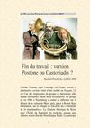 Fin du travail, version Postone ou Castoriadis ? de Bernard Pasobrola (2009)