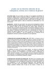 Guía rápida de los derechos Laborales de las Trabajadoras Víctimas de Violencia de Género