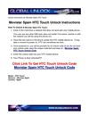 Unlocking Instructions for Movistar Spain HTC Touch