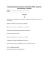 Pauta de evaluación de la solicitud de Parte