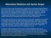 Alternative Medicine and Janine Zargar