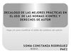 DECALOGO DE LAS MEJORES PRÁCTICAS EN EL USO DE LAS NORMAS ICONTEC Y DERECHOS DE AUTOR