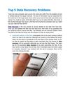 Top 5 Data Recovery Problems