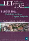 La lettre du budget 2011
