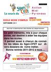 Ecole mode d'emploi septembre 2011