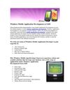 Windows Mobile Application Development at IADI