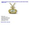 Avalon Antique Look Gold-Tone Ladies Fashion Pendant Watch, # 2119