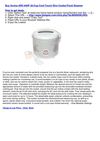 Aroma ARC-840F 20-Cup Cool-Touch Rice CookerFood Steamer